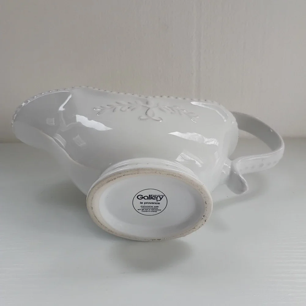 1 Piece Tabletops Gallery Timeless Design Le Provence Stoneware Gravy Boat